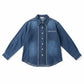 Long Sleeve Denim Shirt - Blue