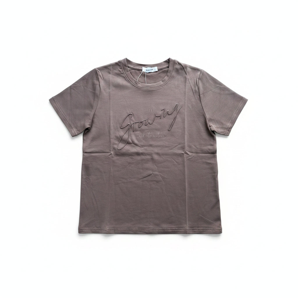 Women Premium Imported T-Shirt - Mocha Brown