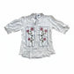 Women Embroidered Puff Sleeve Top - White