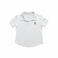 Women Premium Polo Crop T-Shirt - White