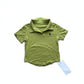 Women Cotton Polo Crop Top - Olive Green