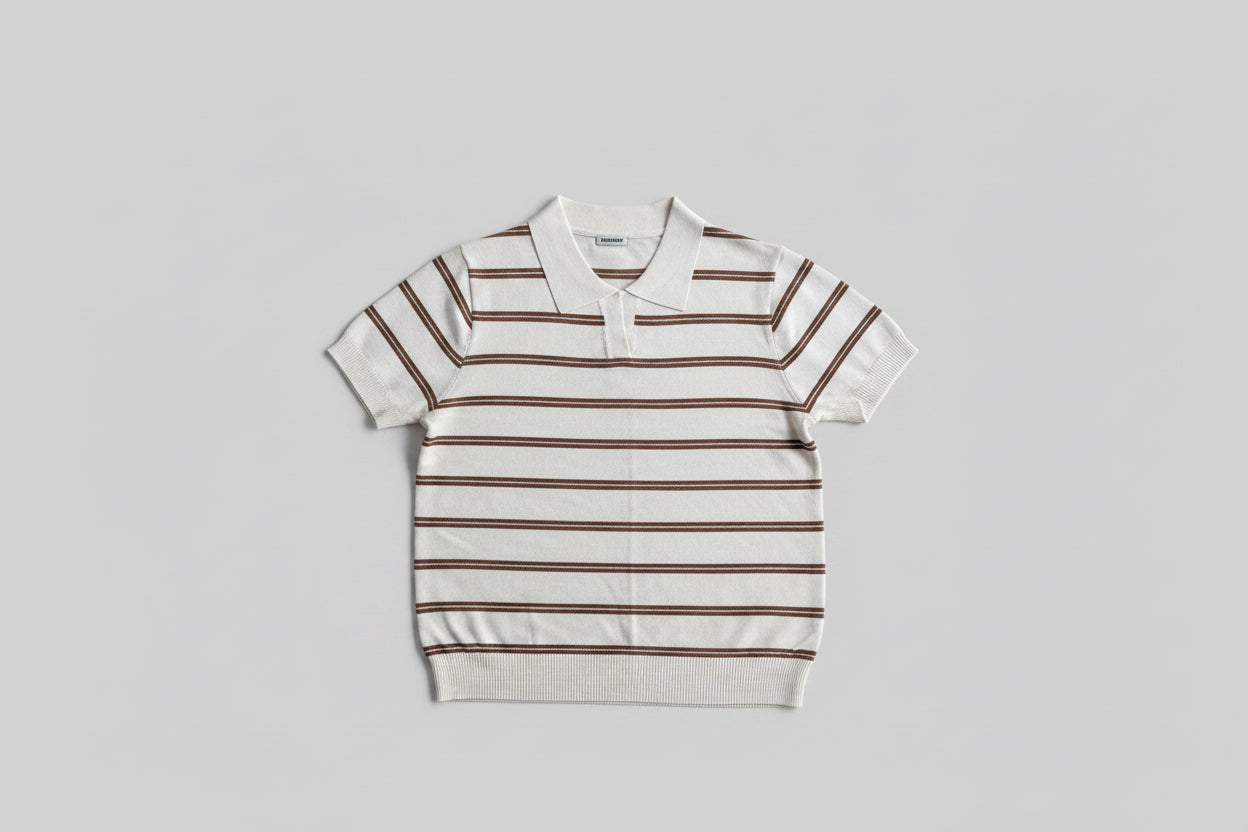 Knit Polo Top - Olive Green | Free Size