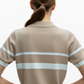 Beige Knit Polo - Back
