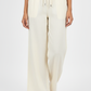 Cream Linen Lower - Model Wear