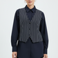 Long sleeves Designer Shirt with attached waistcoat