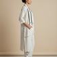Beige 3-Piece Cordset – Shrug, Long Top & Pants