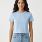 Sky Blue Pearl T-Shirt - Female Model Front Pose