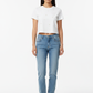 White Pearl T-Shirt - Female Model Front Pose
