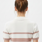 White Knit Polo - Back
